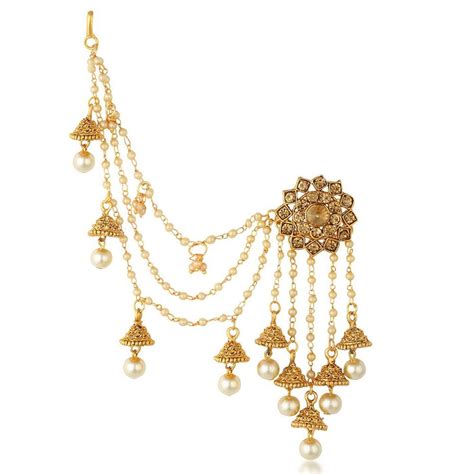 Buy Sukkhi Attractive Gold Plated Bahubali Inspired Long Chain Jhumki ...