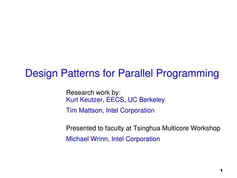 Image result for Parallel Programming Pattern