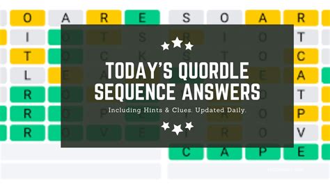 Quordle Daily Sequence Answers & Hints for Today – February 26, 2026 ...