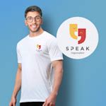 Print Custom Polyester T-shirts in White or Black for Mens | VistaPrint