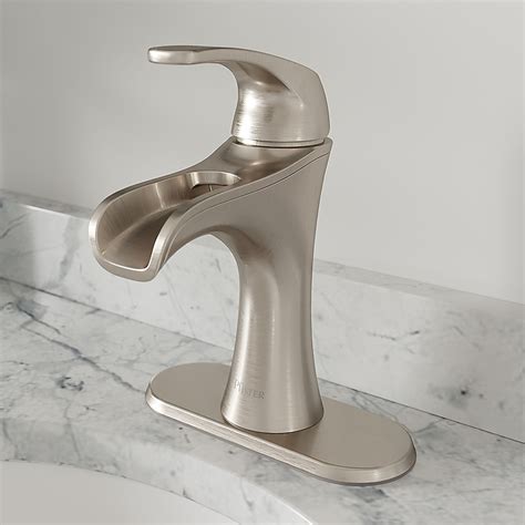 Pfister Jaida Brushed Nickel 4-in centerset 1-Handle WaterSense ...