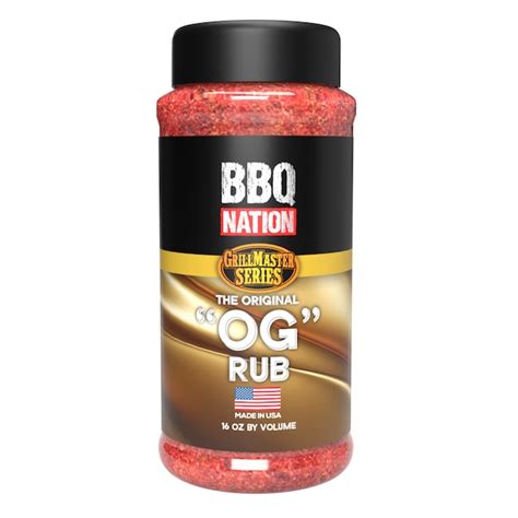 BBQ Nation BBQ NATION OG Rub/Seasoning - All Natural, Gluten-Free, No ...