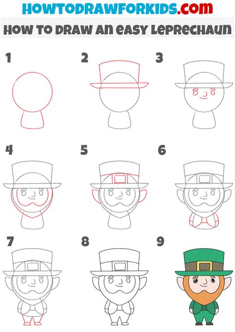 How to Draw a Leprechaun - Easy Drawing Tutorial For Kids