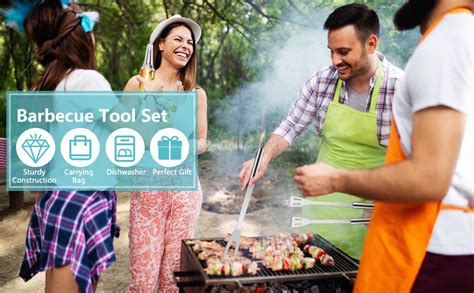 Cloyster BBQ Tool Set,5 Pcs Professional Stainless Steel Grill ...