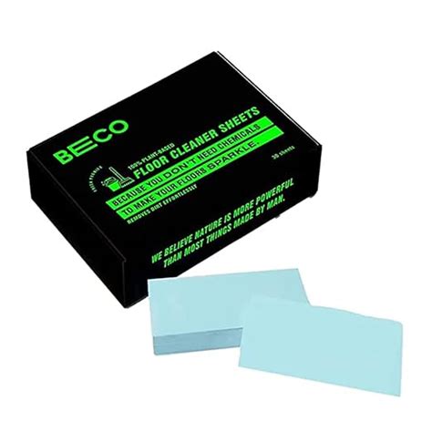 Beco Eco-Friendly Floor Cleaner Sheets | 30 Sheets | Disolves Easily in ...