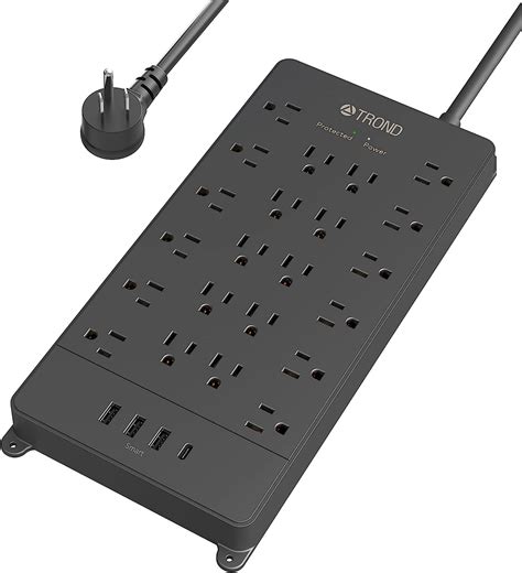 Buy Power Strip Surge Protector 22 Outlets - TROND 5ft Extension Cord ...