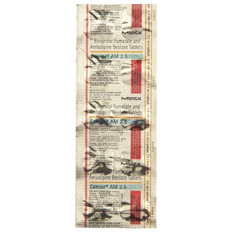 Concor AM 2.5 - Strip of 10 Tablets : Amazon.in: Fashion
