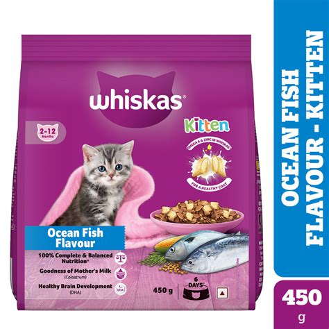 Buy Whiskas Ocean Fish Kitten/Mother and Baby Cat Dry Food online at ...
