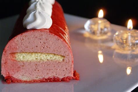 bûche glacée mascarpone framboise