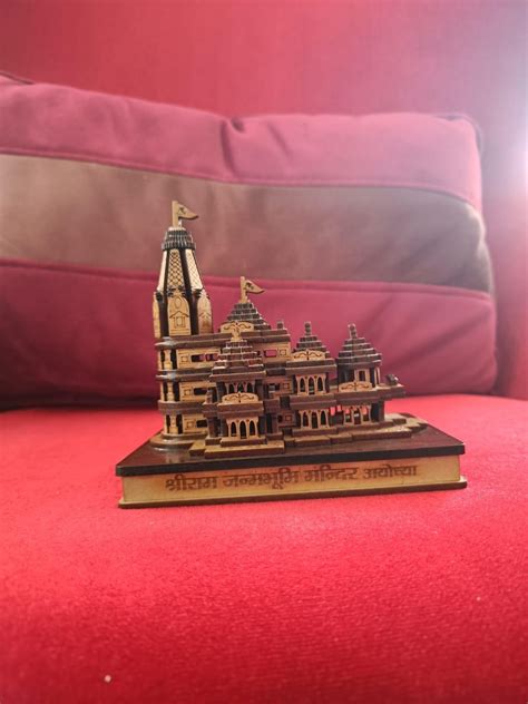 Shri Ram Mandir Ayodhya 3D Wooden Temple – Buddy