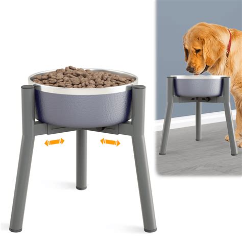 PawHut Large Elevated Dog Bowls with Storage, Raised Dog Bowl Stand, White - Walmart.com