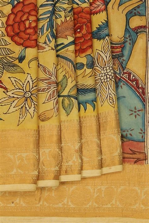 Kalamkari Silk Saree – Kalanjali