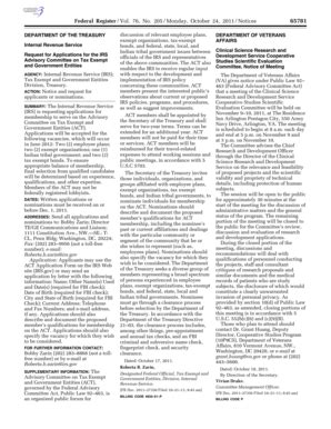 Fillable Online 76 FR 65781 - Request for Applications for the Fax ...