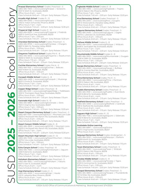 Scottsdale Unified School District AZ Calendar 25-26 Revised [PDF ...