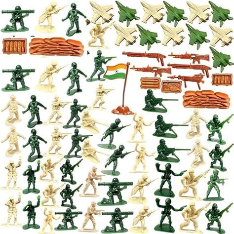 Buy HINATI Miniature Set of Soldiers, Fighter Plane, Indian ...