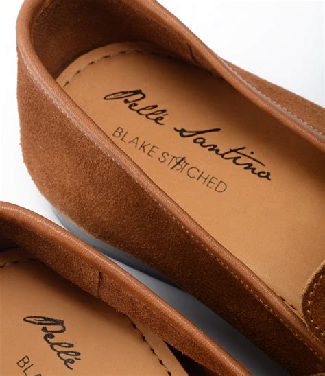 Pelle Santino - Beige Suede Penny Loafers - Ultra-Flex - best suede ...