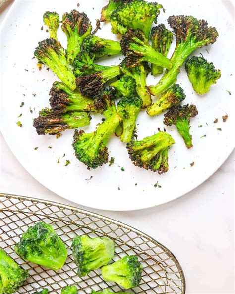 Frozen Broccoli In Air Fryer | Cheap Lazy Vegan
