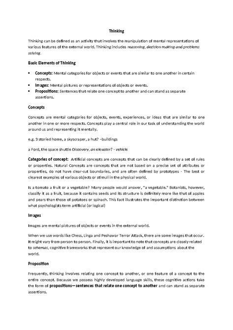 behaviors are learned through conditioning - Thinking Thinking can be ...