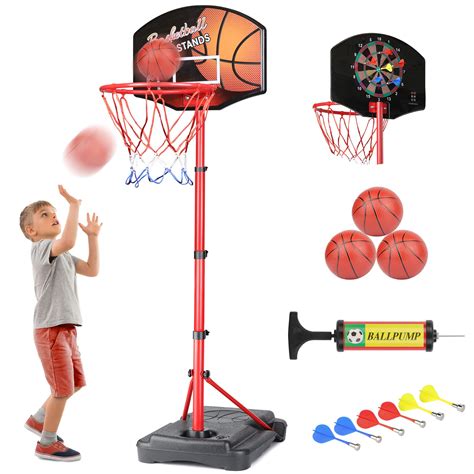 Buy KAMDHENU Basketball Hoop, Kids Toy Basketball Hoop with Darts ...