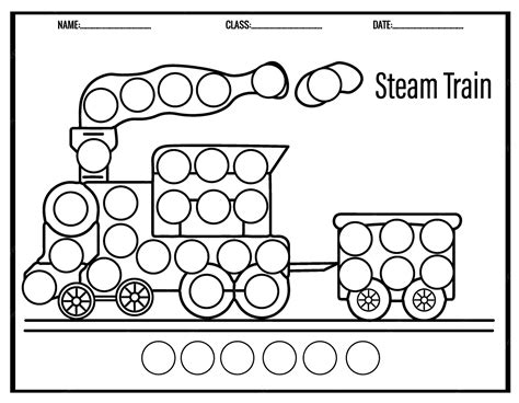 Coloring pages transportation vehicle dot markers coloring for kids ...
