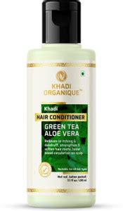 khadi ORGANIQUE Herbal Natural Green Tea & Aloe Vera Hair Conditioner ...
