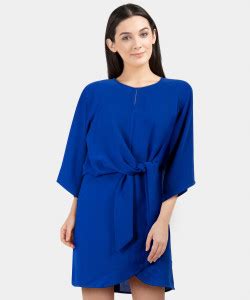 United Colors of Benetton Women Shift Blue Dress - Buy United Colors of ...