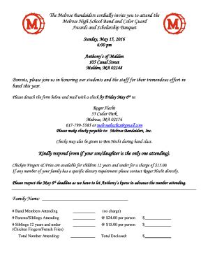 Banquet Invitation Templates - Fill Online, Printable, Fillable, Blank ...