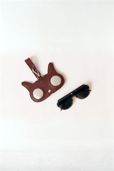 Sustainable Leather Card Holders - Cat Eyes Sunglasses Cover, Cat ...