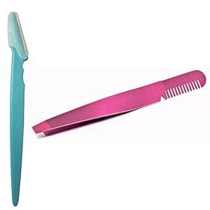 Buy Ear Lobe & Accessories Combo of Eye Brow Razor and Slant Tip ...