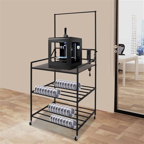 3D Printer Rack, Rolling 3D Printing Stand, Filament Spools Holder ...
