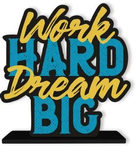 APS Art Plus Store Work Hard Dream Big Showpiece For Home, Office Decor ...