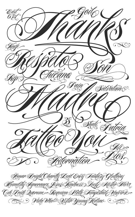 Image result for Script Tattoos Fonts