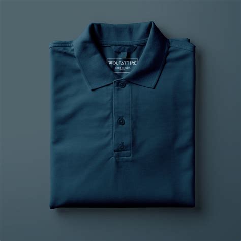 Midnight Blue Polo T-Shirt for Men | 100% cotton – Wolfattire