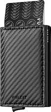 Buy VULKIT Credit Card Holder RFID Blocking Leather Automatic Pop up ...