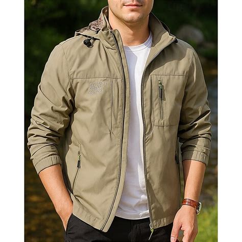 Men's Windbreaker Softshell Jacket Hiking Jacket Outdoor Windproof ...