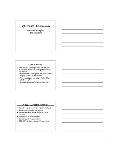 Diffuse_Arthralgias_and_Myalgias.PDF - Docsity