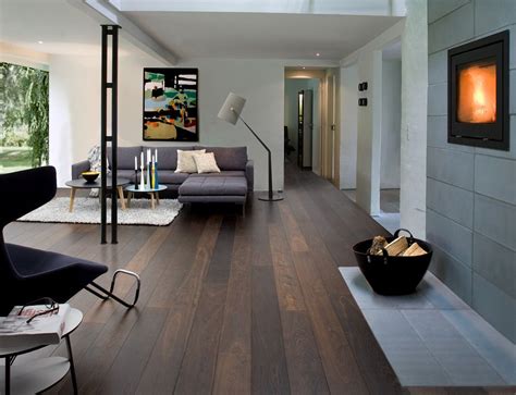 dark wood floor living room designs