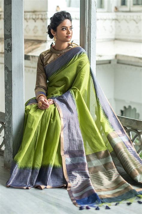 Buy Olive Green South Silk Saree 90779 Online | Karagiri