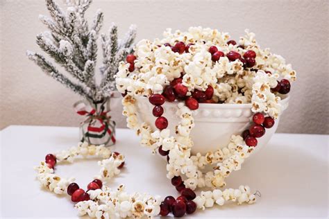 DIY Popcorn Cranberry Garland | Sugar Design Co