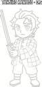 Ink the Anime Heroes Tanjiro Nezuko Coloring Book | Colouring Book for ...