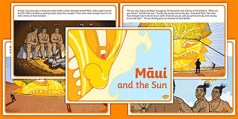 Māui and the Sun Activities - Sequencing Cards
