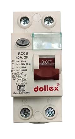 Dehmy 2Pole ELCB/RCCB 40A,30Ma Residual Current Circuit Breaker (Heavy ...