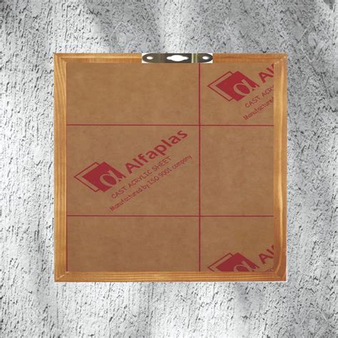 Teak wood Floating frame / Varmala preservation frame base Acrylic