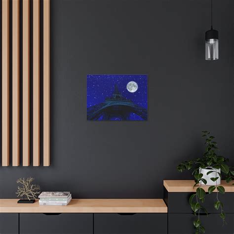 Latitude Run® Paris Under Moonlight France Canvas Artwork Breathtaking ...