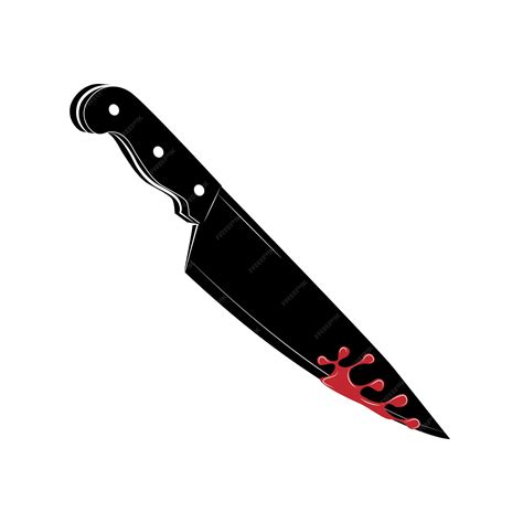 Premium Vector | Knife with blood isolated on a white background vector ...