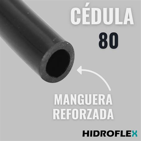 Manguera Poliducto Negro 3/4 Reforzado Para Riego Ced 80