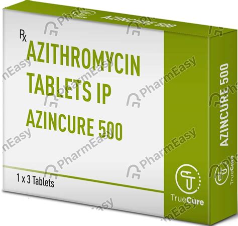 Azincure 500 MG Tablet (3): Uses, Side Effects, Price & Dosage | PharmEasy