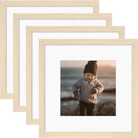 Amazon.com: KINLINK 12x12 Picture Frames, Square Natural Wood Frames ...