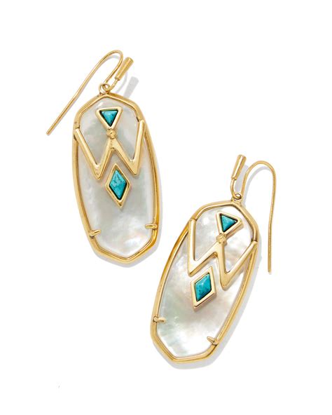 Wrangler® x Yellow Rose by Kendra Scott Elle Vintage Gold Drop Earrings ...