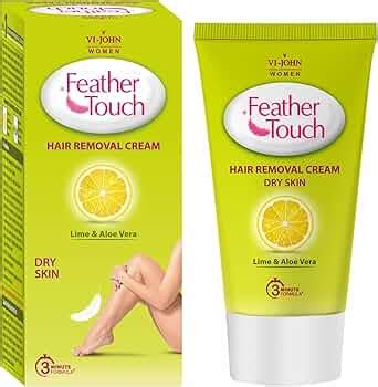 VI-JOHN Feather Touch Lime & Aloevera Hair Removal Cream, for Dry Skin ...